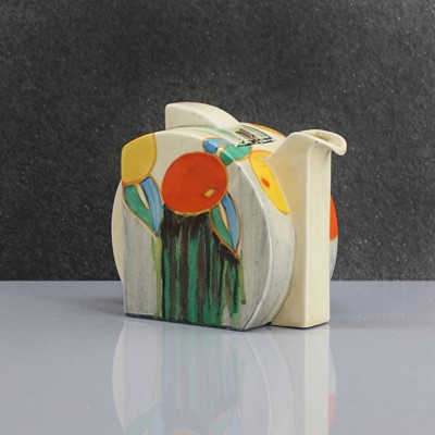 Lot 164 - A Clarice Cliff 'Delicia Citrus' pattern Stamford teapot