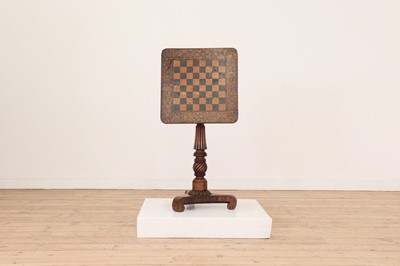 Lot 68 - A George IV rosewood and penwork occasional table