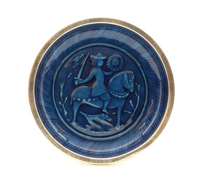 Lot 83 - A Norwegian silver enamelled dish