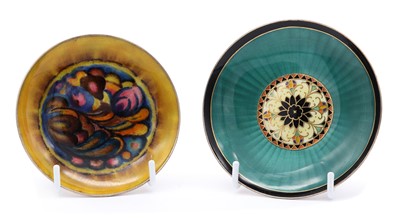 Lot 91 - A Norwegian enamelled silver pin dish