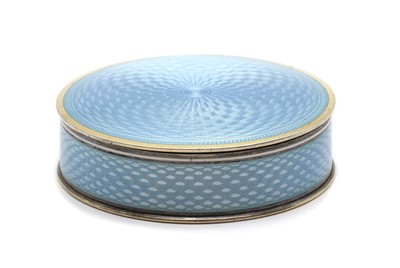 Lot 50 - A Norwegian enamelled silver gilt box