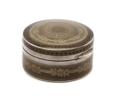 Lot 40 - An Austrian silver enamelled pill box