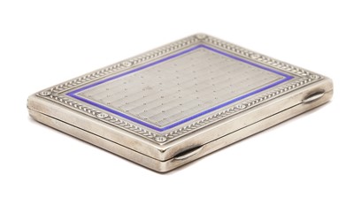 Lot 65 - An  Austrian  enamelled silver cigarette case