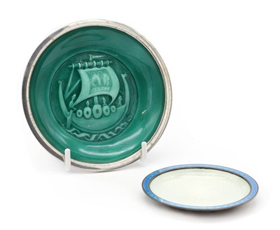 Lot 82 - A Norwegian silver pin dish