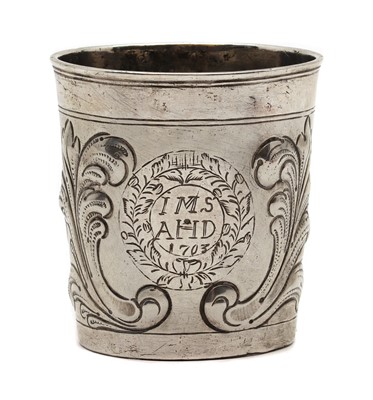 Lot 54 - A Russian silver beaker
