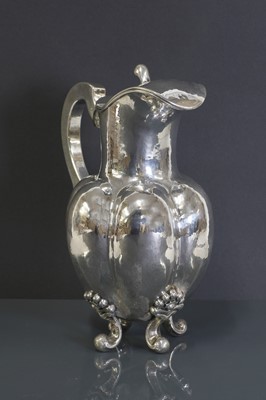 Lot 448 - A Norwegian silver coffee pot