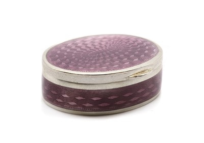 Lot 90 - A small Austrian silver enamelled pill box