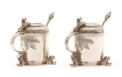 Lot 58 - A pair of Norwegian silver salts