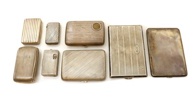 Lot 80 - A collection of Austrian silver boxes