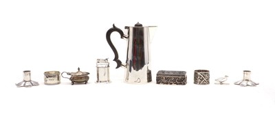 Lot 49 - A collection of silver items