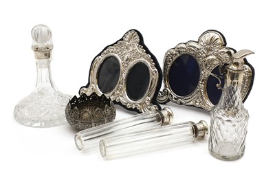 Lot 67 - A collection of silver and white metal items