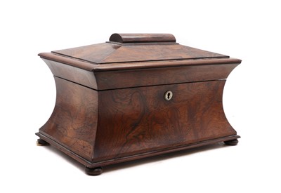 Lot 415 - A Victorian rosewood tea caddy