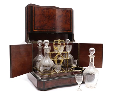 Lot 428 - A French crossbanded liqueur set