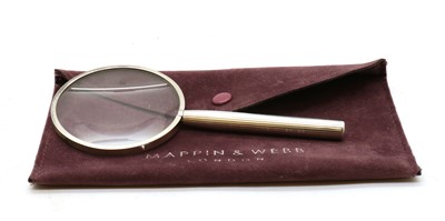 Lot 37A - A contemporary silver magnifying glass
