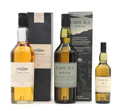 Lot 313 - Caol Ila, Islay Single Malt Scotch Whisky, Aged 15 Years, 'Flora & Fauna' and two various others