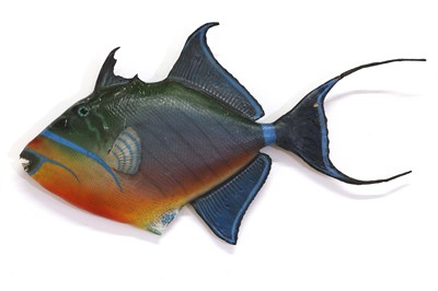 Lot 321 - A painted skin mount fishing trophy