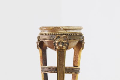Lot 81 - A grand tour gilt-brass and alabaster model