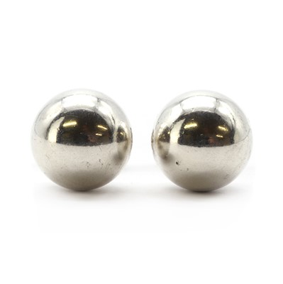 Lot 1283 - A pair of silver Tiffany & Co. 'City Hardwear' ball stud earrings