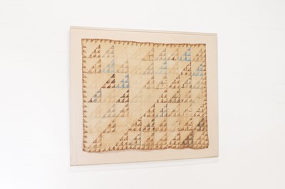 Lot 447 - A cotton patchwork quilt