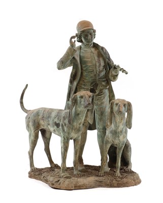 Lot 25 - A large bronzed garden sculpture