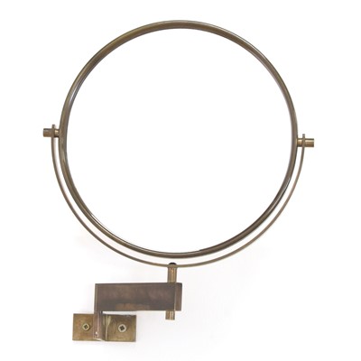 Lot 383 - A Swedish brass wall mirror