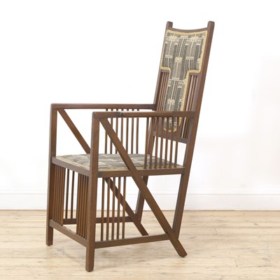 Lot 63 - An Arts and Crafts mahogany armchair