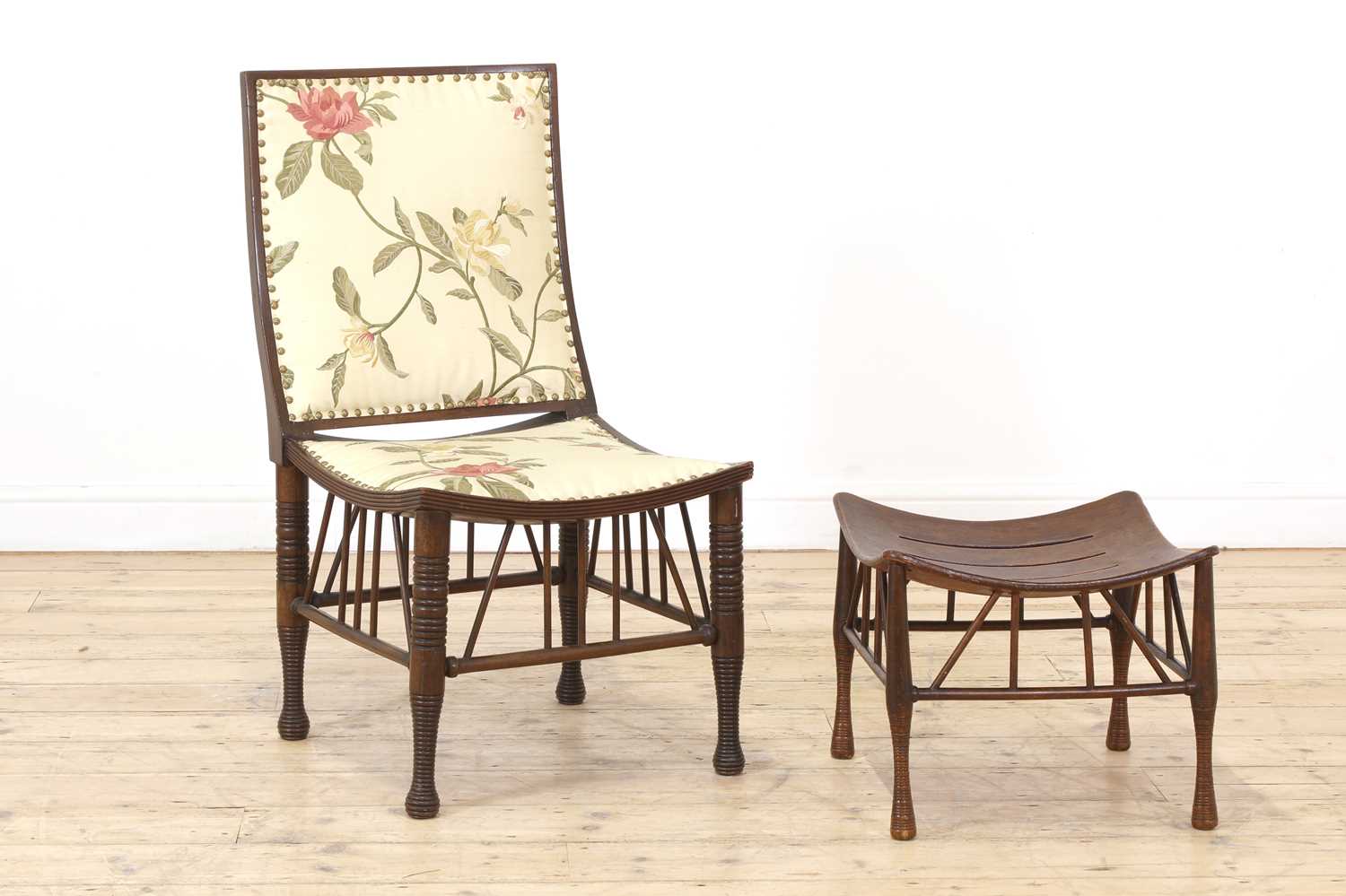 Lot 61 - A mahogany 'Thebes' chair