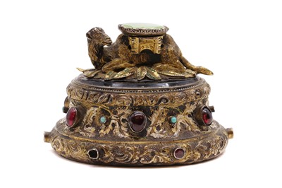 Lot 20A - A continental silver gilt paperweight