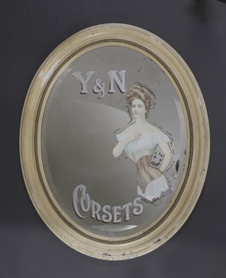 Lot 540 - An Edwardian advertising mirror