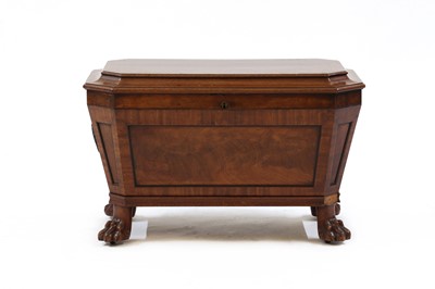 Lot 531 - A George III mahogany wine cooler