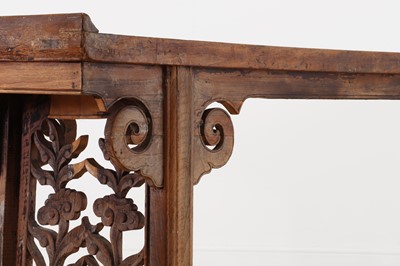 Lot 238 - A large elm altar table