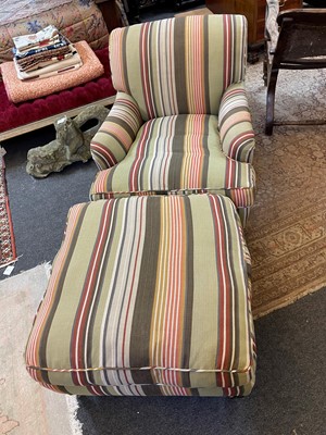 Lot 257 - An upholstered armchair attributed to George Smith