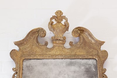 Lot 251 - A George II gilt gesso pier mirror