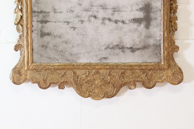 Lot 251 - A George II gilt gesso pier mirror