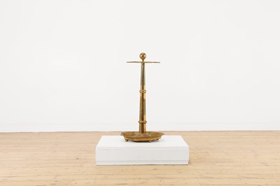 Lot 240 - A late Victorian brass stick stand