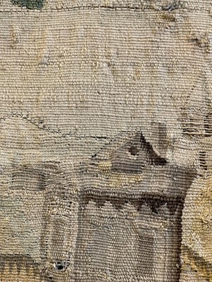 Lot 473 - A verdure tapestry fragment