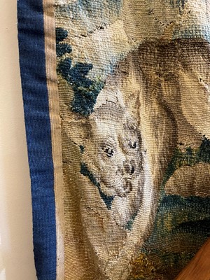 Lot 473 - A verdure tapestry fragment