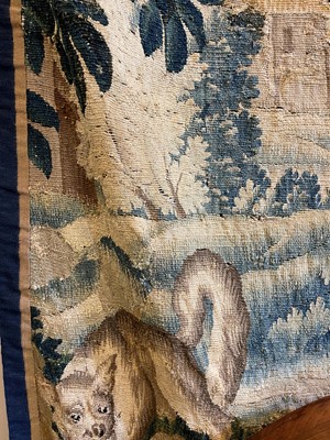 Lot 473 - A verdure tapestry fragment