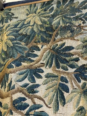 Lot 473 - A verdure tapestry fragment