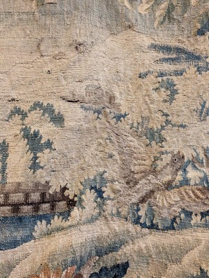 Lot 473 - A verdure tapestry fragment