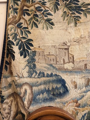 Lot 473 - A verdure tapestry fragment