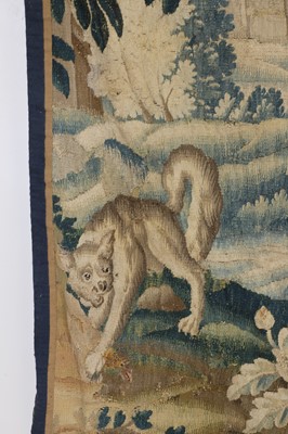 Lot 473 - A verdure tapestry fragment