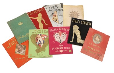 Lot 377 - A group of nine Folies Bergère programmes