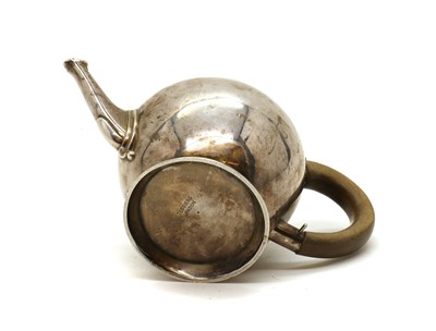 Lot 15 - A small silver Queen Anne-style teapot