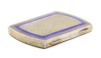Lot 57 - An Austrian silver and enamelled cigarette case