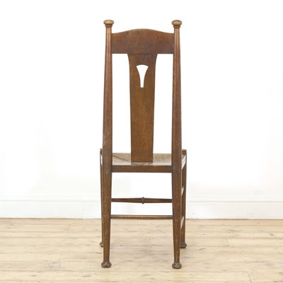 Lot 60 - An Arts and Crafts oak side chair
