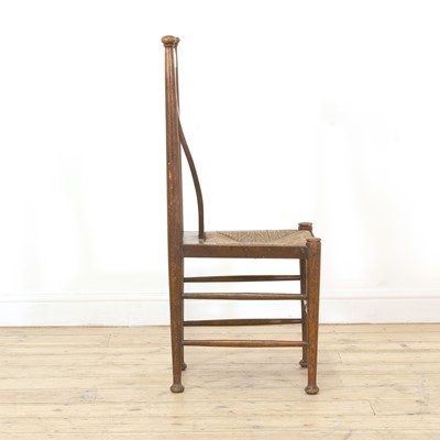 Lot 60 - An Arts and Crafts oak side chair