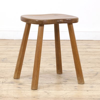 Lot 99 - A Robert 'Mouseman' Thompson oak cow stool