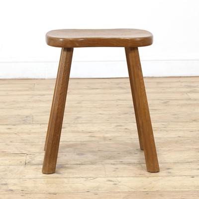 Lot 99 - A Robert 'Mouseman' Thompson oak cow stool