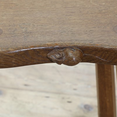 Lot 99 - A Robert 'Mouseman' Thompson oak cow stool